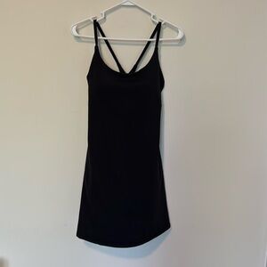 🆕 Halara Softlyzero Plush Backless 2-in-1 Pocket Mini Active Dress, Size M New